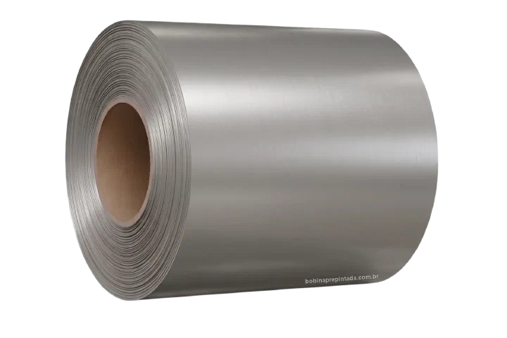 Bobina de Aço Pré-Pintado Cinza